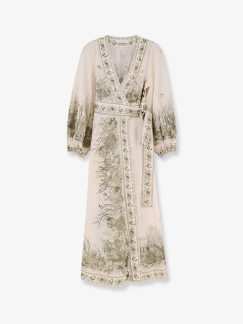 Zimmermann Zimmermann Wanderlust Wrap  Cotton Midi Dress