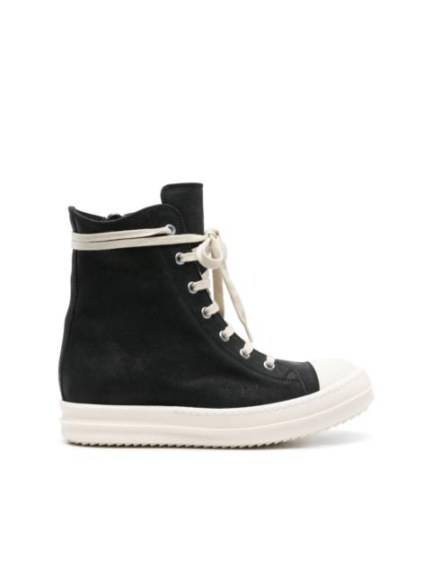 Rick Owens Lido leather hi-top sneakers