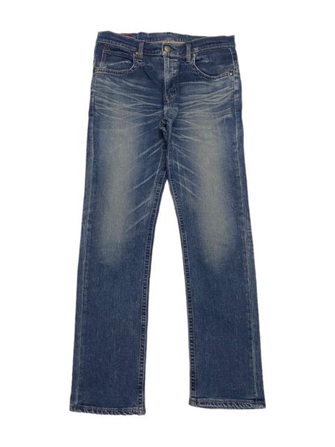 UNDERCOVER EDWIN BLUE TRIP DISTRESSED DENIM JEANS UNDERCOVER STYLE