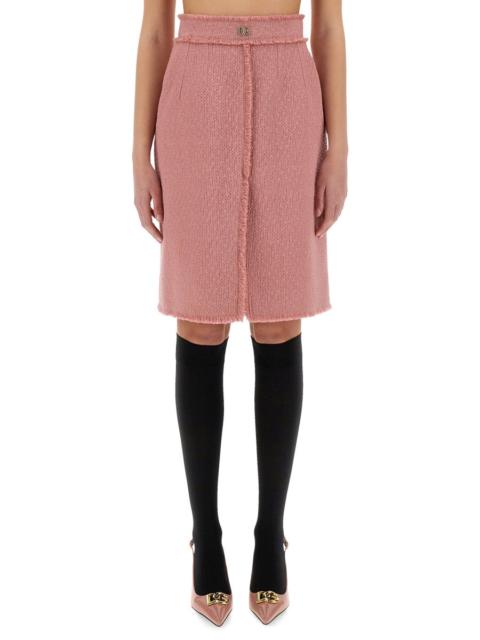 Dolce & Gabbana Dolce & Gabbana Women "Rachel" Tweed Midi Skirt