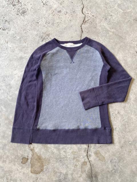Other Designers Japanese Brand - Two Tone V-Stitch Raglan Sweatshirt Purple/Grey