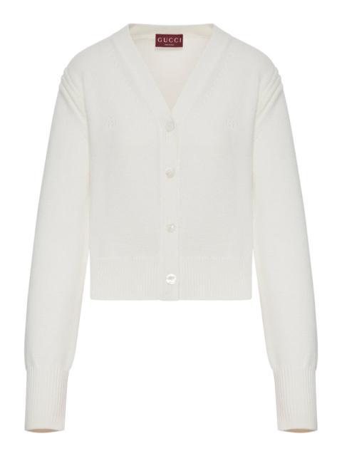 GUCCI Gucci Women Cotton Knit Cardigan With V-Neck
