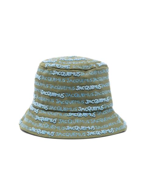 JACQUEMUS embroidered-logo bucket hat
