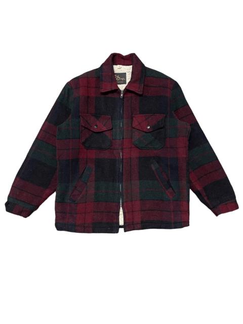 Other Designers Vintage Cal Craft Plaid Coat Sherpa Jacket