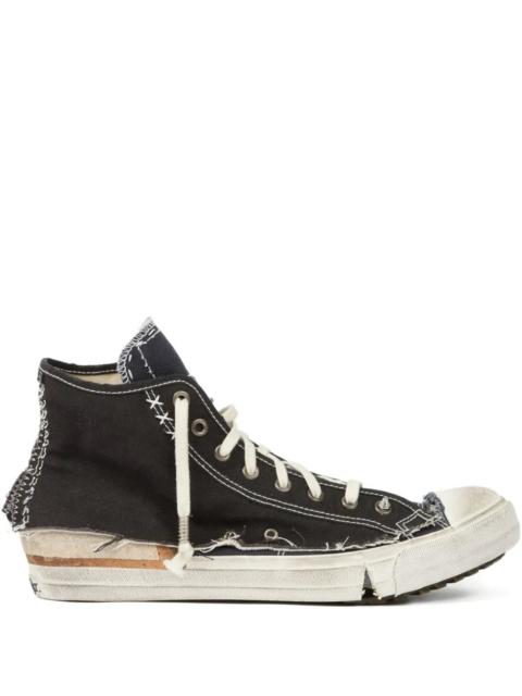 Maison Margiela Maison Margiela Men High-Top Sneakers With A Distressed Effect