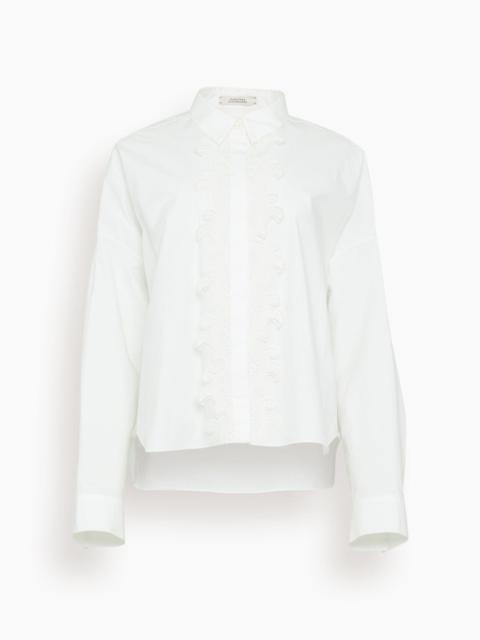 DOROTHEE SCHUMACHER Poplin Power Blouse in Pure White