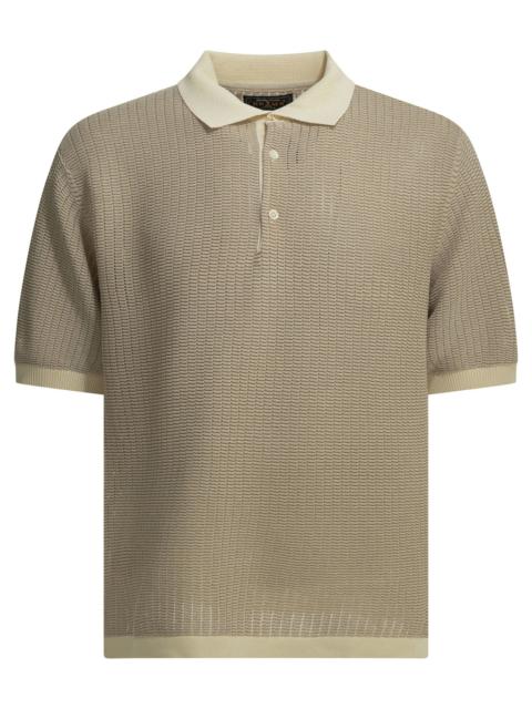BEAMS PLUS Beams Plus Polo Shirt With Buttons Made Of Washi Yarn