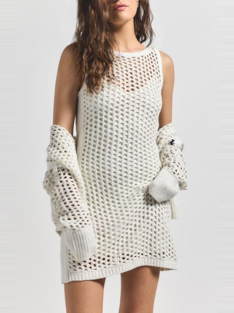 DEREK LAM 10 CROSBY Derek Lam 10 Crosby Lais Sequin Crochet Minidress in White at Nordstrom