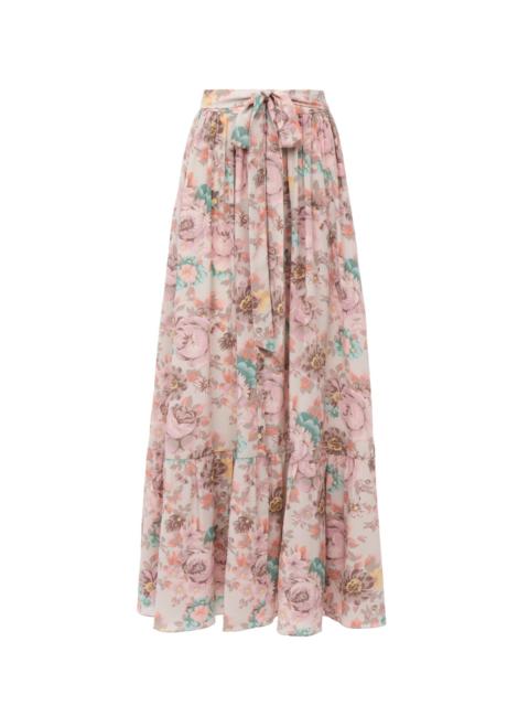 Chloé GATHERED MIDI SKIRT IN CRÊPE DE CHINE