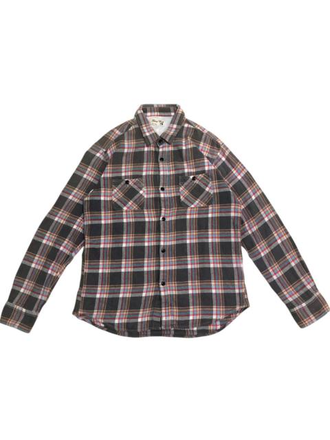 Other Designers Japanese Brand - Vintage Global Work Flannel Shirt