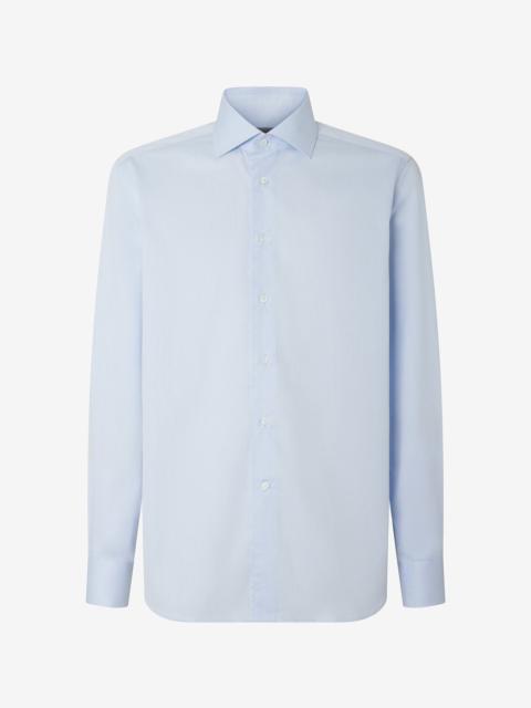 CORNELIANI Light Blue cotton twill shirt