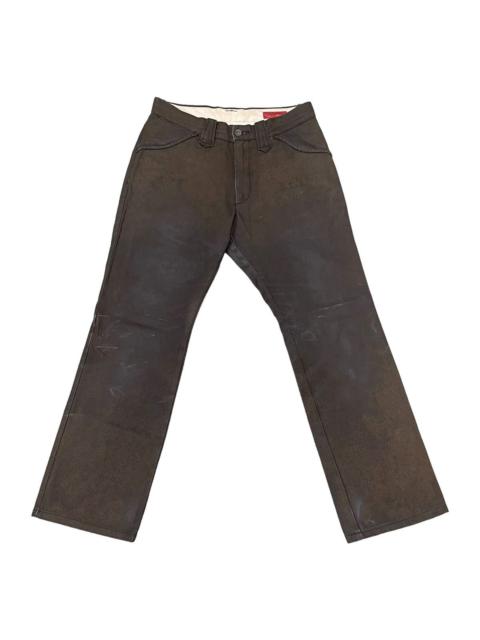 Other Designers Vintage Semantic Design Suede Cowhide Leather Pants