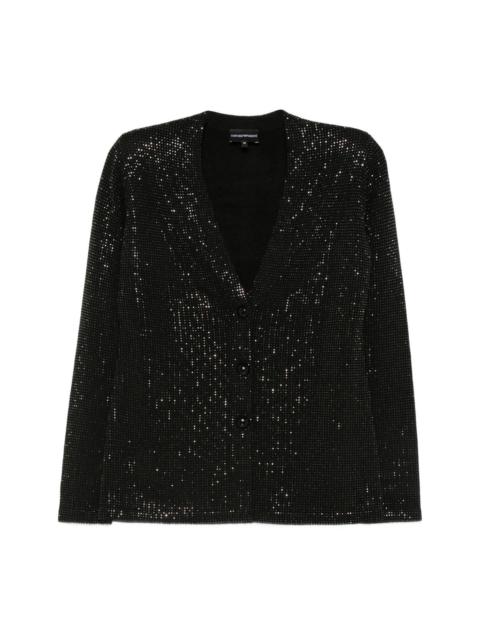 EMPORIO ARMANI Wool blend single-breasted jacket