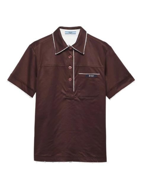 Prada Prada Lisle Chest-pocket Button-up Polo Shirt