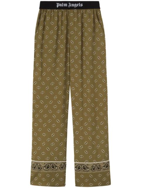 Palm Angels Palm Angels Women Straight Paisley Print Pants