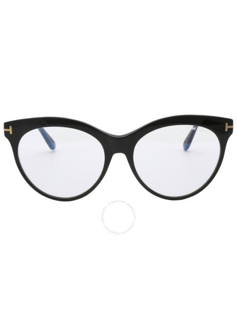 TOM FORD Tom Ford Blue Light Block Cat Eye Ladies Eyeglasses FT5827-B 001 55