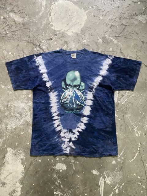 Other Designers Vintage 90s Alien Visitors Tie Dye Shirt