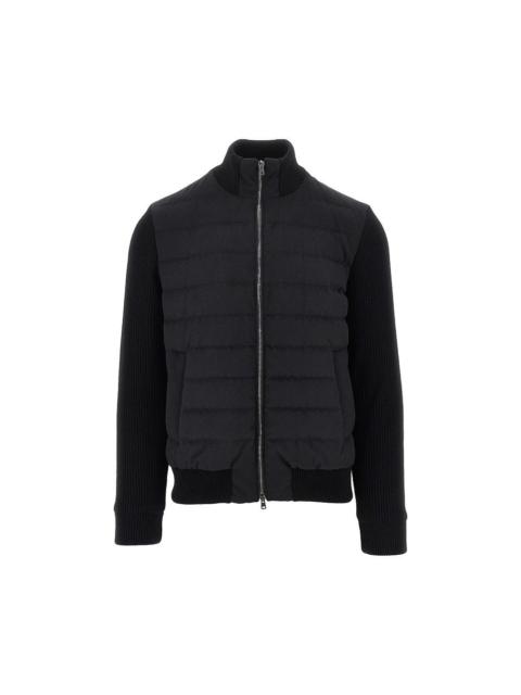 Herno Herno 'Resort' Flannel and Knitted Jacket Black