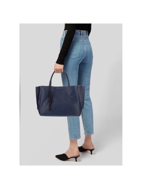 Other Designers NWT Ampersand As Apostrophe Sideways Tote Navy Night Python Dust Bag $725