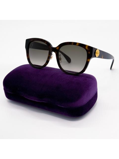 GUCCI NEW GUCCI GG1409SK 002 ROUND BROWN GREY WOMEN SUNGLASSES