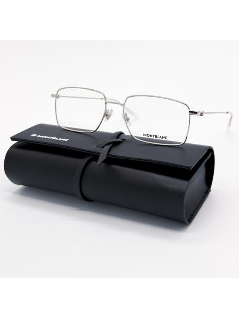 Montblanc NEW MONTBLANC EYEGLASSES MB0076O 006 SILVER MEN EYEWEAR