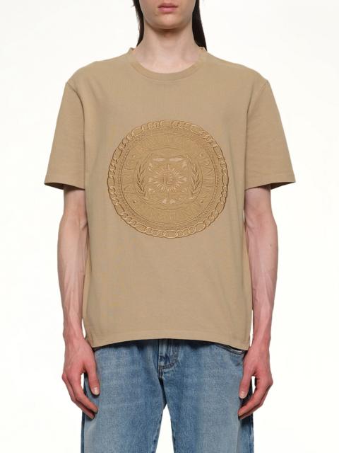 Balmain Balmain Medal T-Shirt in Camel