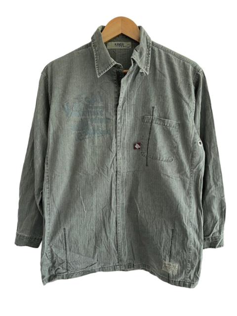 Other Designers Japanese Brand - Vintage Kansai Jeans Zip Up Denim Shirt