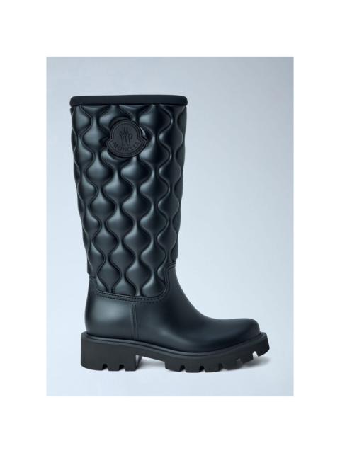 Moncler MONCLER $695 Kickstream Black Rain Boots New & Authentic (Wo