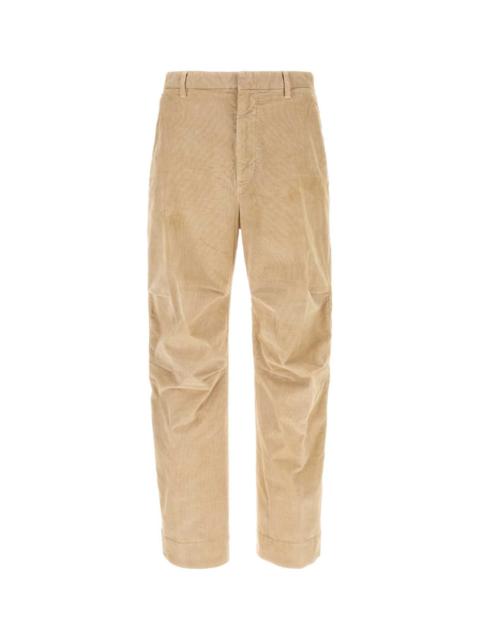 DSQUARED2 Dsquared Men Beige Stretch Corduroy Pant