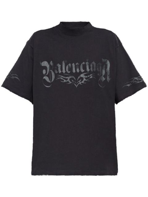 BALENCIAGA Medium Fit Logo Print T-Shirt