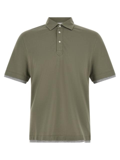 Brunello Cucinelli Brunello Cucinelli Men 'Faux Layering' Polo Shirt