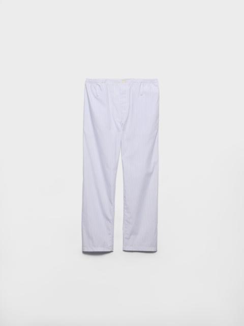 Prada Striped poplin pants