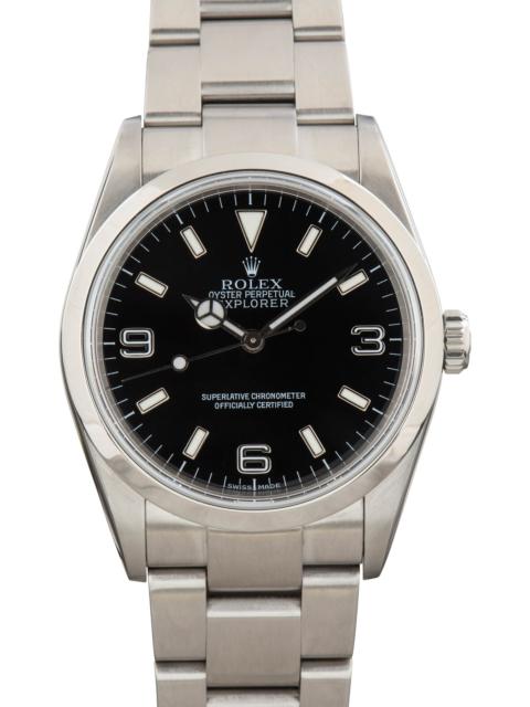 ROLEX Used Rolex Explorer Ref 114270 Black Dial
