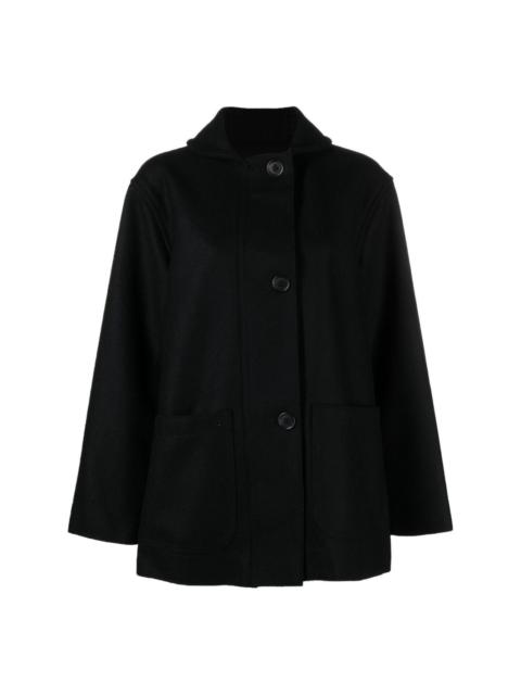 single-breasted wool coat