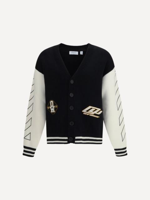Off-White Star Logo Diagonal Varsity Cardigan