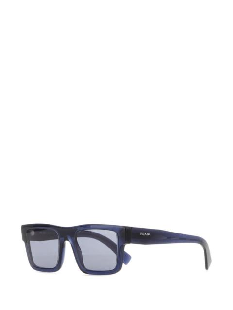 Prada Man Dark Blue Acetate Sunglasses