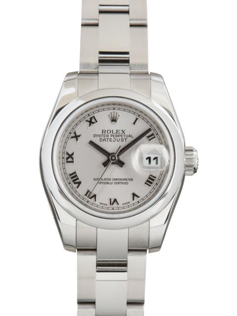ROLEX Pre-Owned Ladies Rolex Datejust Ref 179160 Rhodium Roman Dial