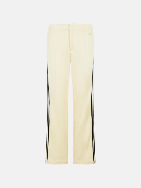 adidas IVORY COTTON BLEND TROUSERS