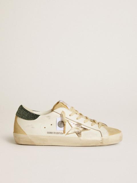 Golden Goose Super-Star LTD with leather star and Swarovski crystal heel tab