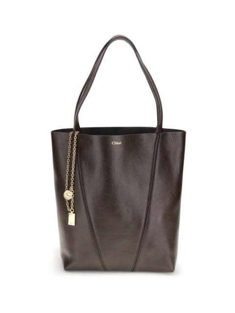Chloé Chloé Spin Shoulder Bag Kohl Brown