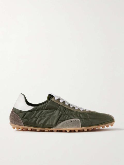 Sprinters Leather and Suede-Trimmed Nylon Sneakers