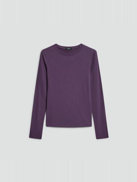 Theory Tiny Long-Sleeve Tee in Organic Cotton