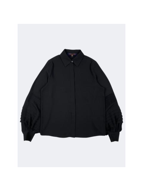 Louis Vuitton Uniforms Pleated Sleeves Long Sleeve Blouse