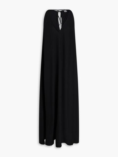 TOTEME Cutout satin-crepe maxi dress