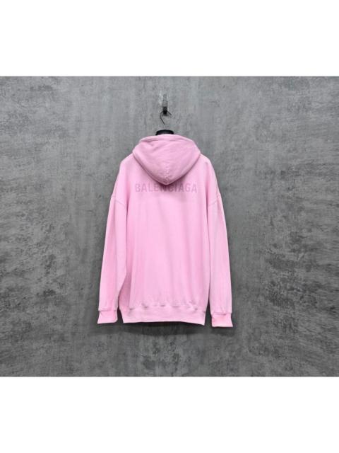 BALENCIAGA Balenciaga Pink Hoodie with Front and Back Logos