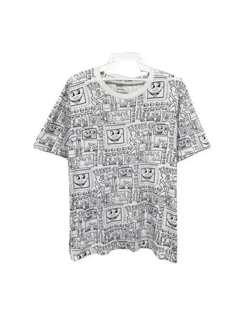Other Designers Art - Vintage Keith Haring Meets Sly Pop Art Doodle AOP Tee