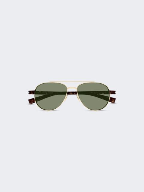 SAINT LAURENT Aviator Sunglasses Gold