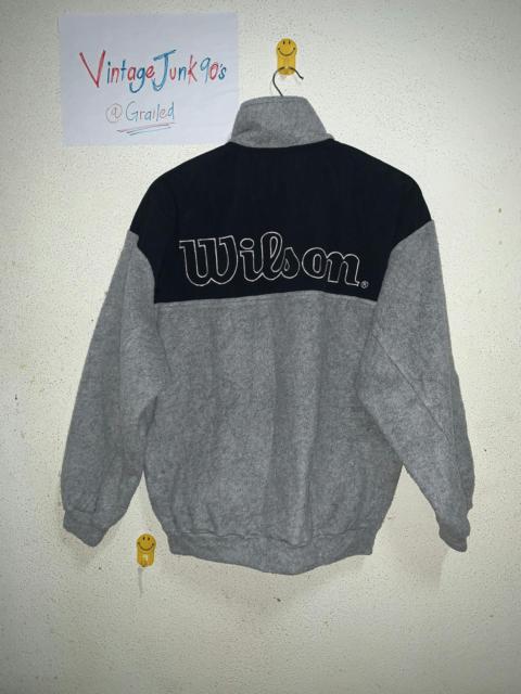 Other Designers Vintage Wilson embroidered logo Half Zipper Fleece