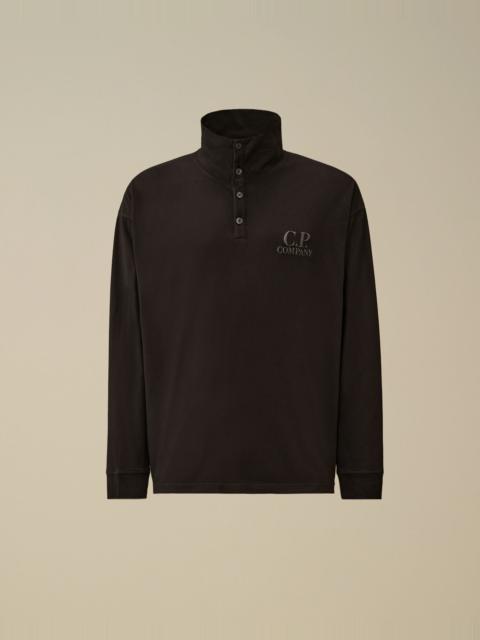C.P. Company 20/1 Jersey Long Sleeve Boxy Polo