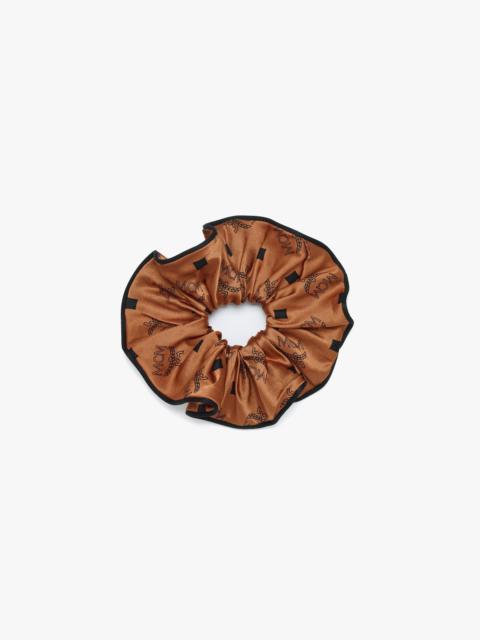 MCM Monogram Print Silk Scrunchie